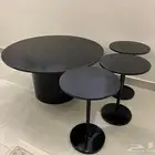طاوله رئيسية مع 3 طاولات خدمه   خشب