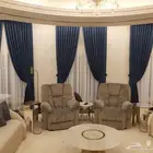 ستائر أمريكي تركي اقمشة ويفي لينين بلاك اوت