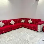 كنب مجلس 5 5ونص وكنب صاله حرف Lمقاس 3 3