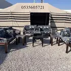 كراسي حديد للجلسات الخارجية جاهزة