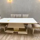 طاولة طعام ب 8كراسي  كاوية بخار