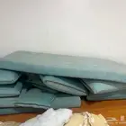 جلسات خارجيه خشب مع مخادها تحتاج بويه فقط موقعها عرحاء