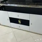 طاولة سفره و البوفيه رخام 8 كراسي السعر 300