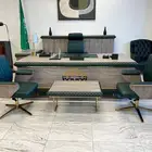 طقم كامل  كراسي   دواليب خشب و حديد  برتيشنات