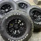 جنوط فيول 6 مسمار مع كفرات ودواي نص حجري مقاس 285 70 17  25