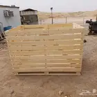 تفصيل طبليات خشب وجميع صناديق الخشب بحسب طلب العميل