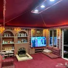 تلبيس وتنجيد داخلي وخارجي خيام وبيوت شعر ملكي