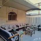 تاجير كراسي وطاولات وكنب وجلسات شعبيه وسماعات وزل وقهوجيين و