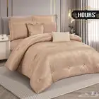 مفرش نفرين 8قطع صيفي فاخر حرير من أشهر الماركات العالميه