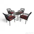 طقم جلسه خارجيه واحد بلس 4 وكرسي مطعم مطبغ