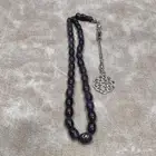 سبحة عقيق يمني بيضاوي
