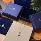 سلسال عنق نسائي سوار فسكي مع الملحقات