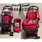 عربايه اطفال مع كرسي سياره