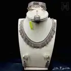 طقم فضه راقي صافي عيار 925 جديد بموديل وتصميم تراثي