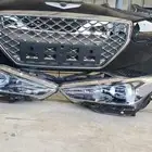 واجهه جنسس شمعات وصدام  واجهة أمامية ومصابيح أمامية لسيارة ج
