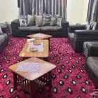 طقم كنب للبيع نضيف مع البرلدي