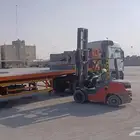 تريله سطحه نقل الخرج