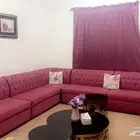 كنب 4x5 نظيف مع 3 طاولات