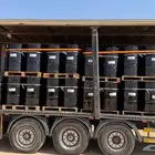 براميل فارغة للبيع عدد 200 مع الاغطية والقفول