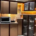 مطبخ للبيع نظيف رخامة المجلى فقط مكسوره الباقي نظيف