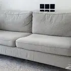 كنبة ايكيا لون بيج جديده منذ 6شهور