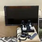 4كميرات مراقبة وشاشه ورسيفر 1تيرا جديده ضمان سنتين
