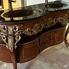 مغسله مزدوجه لمداخل المجالس مع المرايه
