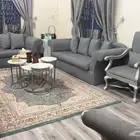كنب استعمال خفيف مع طقم طاوله