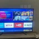 للبيع شاشه تلفزيون فيها كسر بسيط الي له رغبه عالسوم