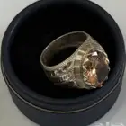 خاتم فضه شغل يدوي حجر اصلي