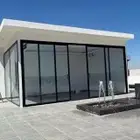 مجالس ساندوتش بنل واجهات زجاج جلسات مودرن تنسيق حدائق