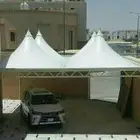 مظلات وسواتر وجلسات وهناجر وجميع اعمال الحداده