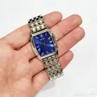 ساعة سيكو كوارتز ارقام روماني اصلية فضية لون كحلي