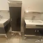 مغاسل رخاميه مع دواليب