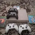 أكس بوكس و 4 درعات و 3 ألعاب سي دي