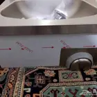 حوض مغسلة لليدين من الفولاد