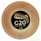 ميدالية G20 فضه مطليه ذهب