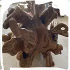 طقم كراسي خشب طبيعي مكون من 9 قطعة