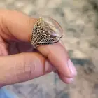 خاتم فضه عقيق فاخر