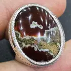 خاتم عقيق يماني خرايطي احمر