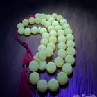 سبحة كهرمان بلطيقي طبيعي   لون كريمي زلالي فاخر