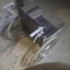 كرسي متحرك لذوي الاحتياجات الخاصة المنيوم شبه جديد النهدي