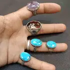 خواتم عقيق وفيروز جديده من المعمل مباشره