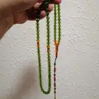 سبحة كهرمان لون زبرجدي (جديدة).