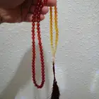 سبحة كهرمان متدرجة الالوان صافيه (جديدة).