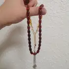 سبحة كهرمان متدرجة الألوان صافية (جديدة).