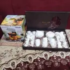 خلاط وطقم فناجيل وبيالات وصحون وملاعق جديد مابعد استخدم