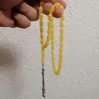 سبحة كهرمان اصفر صافي (جديدة).