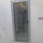 حداد الا لمونيوم سرايا عادي باب وشباك مح زجاج دبل