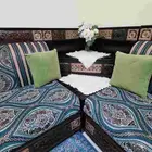 كنب مغربي 5 قطع زاويتين نظيف جدا